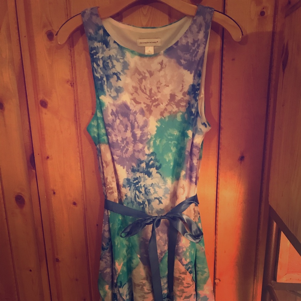 New Christopher & Banks ruffled-edged dress